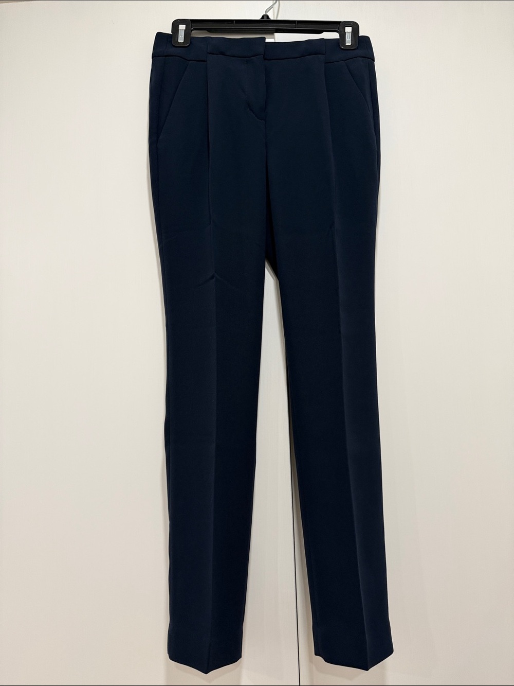 J. Crew Dark Navy Straight-Leg Trousers